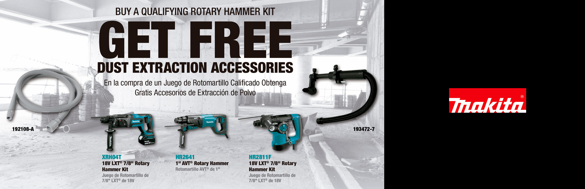 Makita: BUY A QUALIFYING ROTARY HAMMER KIT / GRINDER KIT